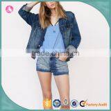 Fancy Washed Jackets With Distressed Womens Denim Shorts Sexy Style thumbnail-1