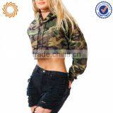 Womens Camo Crop Top Hoodie 3d Digital Printing thumbnail-2