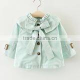 Zm40652b Plain Korean Design Children New Trench Coat Girls Cotton Wind Coat thumbnail-4