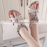 Zm50138b Plus Size Latest Shoe With Flower Women Fashion Sandals thumbnail-5