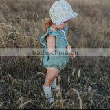 Baby Boutique Wholesale Baby Wear Clothes Best Quality Linen Fabric Baby Romper thumbnail-5