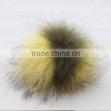 Myfur China Hot Selling High Quality New Dyed Raccoon Fur Balls thumbnail-2