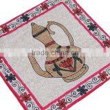 Decorative Goglet Cushion Cover Kashmir Beautiful Crewel Embroidery Throw Pillow thumbnail-2