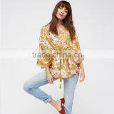 Floral Printed Casual Clothes Ladies Latest Design Kimono thumbnail-4