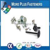 Taiwan Stainless Steel Copper Brass Aluminum Square Washer Hex Head Sem Screw thumbnail-6