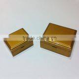 Golden Jewelry Set Wooden Box