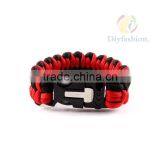 Fashion Best Paracord Bracelet With Paracord Charm Metal Buckle PC6012-8 thumbnail-5