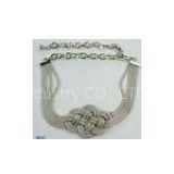 Wide Womens Tin Alloy Mixed Metal Choker Necklace for Gift Custom