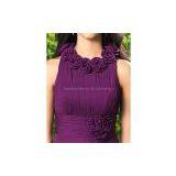 A-line Jewel Knee-length Chiffon Wedding Guests Dresses thumbnail-3