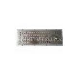 Rubber Switch Illuminated Metal Keyboard , Mechanical Trackball