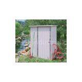 Easy Assemble Mini Metal Storage Shed , 4x4 Feet Flat Roof DIY Metal Shed For Tools