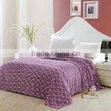 Chinese Check Motifs Flannel Blanket,six Colours Can be Choosed thumbnail-5