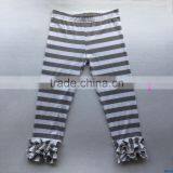 Boutique Women Fall Cothes Adult Girls Cotton Ruffled Long Pants Teenage Spring Icing Casual Yoga Capris Wholesale thumbnail-2