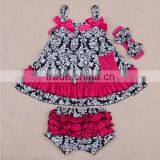 Baby Girl Infant 3pcs Clothing Sets Suit Princess Romper Dress/Jumpersuit Baby Party Birthday Costumes thumbnail-3