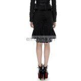 Punk Rave Women's Gothic Military Black Striped Fishtail Skirt Y-286 thumbnail-4
