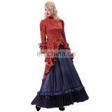 Belle Poque Retro Vintage Steampunk Victorian Edwardian Downton Abbey Long Maxi Dress BP000365-1 thumbnail-4