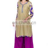 Traditional Indian Festival Wearing Woman Embroidered Kurti Manufacturer thumbnail-1
