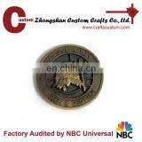 Maritime patrol 3D metal coin antique brass cheap custom coin