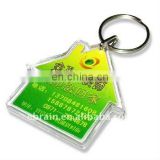 House Shaped Plastic Keychain