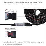 USB LED Strip 5050 RGB 24Key IR Remote / Mini 3Key Controller TV Background Lighting RGB LED Strip IP20 / IP65 thumbnail-4