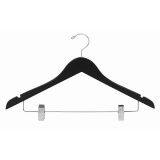 Angie Hot Selling Wooden Clothes Hanger With Clips thumbnail-4