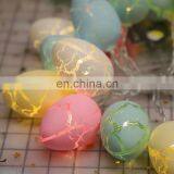Wholesale Battery Operated 20 LED Easter Egg Multicolor Crack Ball Fairy Led String Lights For Room Party Decoration