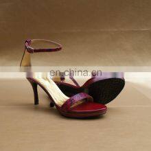 women fancy high quality low price snake print high heels platform sandals shoes