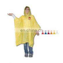 Custom Logo Printed Disposable Rain Poncho for Promotion