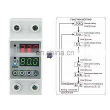 Din rail Intelligent Over&Under Voltage ProtectorV-Protector 40A Protect air conditioner