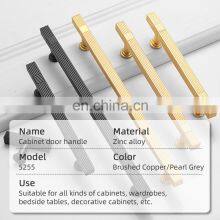 Solid Furniture Modern Cabinet Cupboard Handle Knob Gold Handles Metal Kitchen Cabinet Handle thumbnail-4