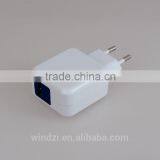 EU Plug Portable Travel Charger Dual Usb for Mobile Phone thumbnail-2