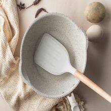 Nordic White Customized Silicone Spatula Stir-fry Spatula Non-stick Wok Stir-fry Spoon Spatula Household Kitchen Set thumbnail-3