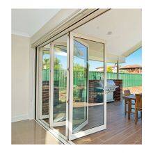 Patio Bifold Doors Aluminium Folding Glass Door Prices Philippines Double Glass Anodized Aluminum Outside Accordion Folding Door thumbnail-5