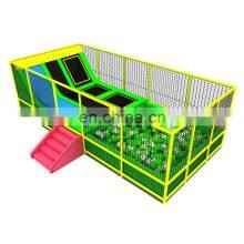 Large Multi-functional Small Indoor Kids Indoor Fitness Trampolines Parks With Foam Pit