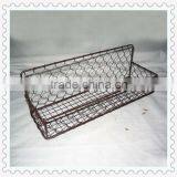 Rectangle Metal Brown Kitchen Wire Basket for Spice thumbnail-1