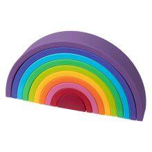 Wholesale Baby Silicone Stacking Toy Safe Silicone Rainbow Teether Straw thumbnail-3
