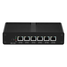 Fanless Network Firewall/VPN PC 6*Intel i211 Gbe Ethernet Core i5-6200U Open Source Router