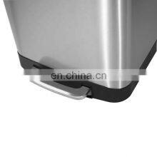Kitchen Trash Can 55 L Touch Free Hotel Metal Luxury Modern Household Stainless Steel Garbage Bin thumbnail-2