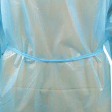 Disposable PP+PE Waterproof Non Woven Isolation Protective Visitor Gown thumbnail-5