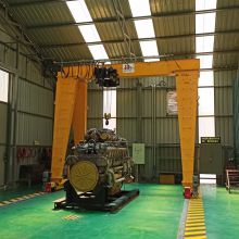 MHS new type gantry crane single beam rail traveling A5 working duty for sale