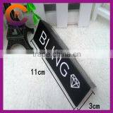 Black Custom Printed Paper Folded Paper Tags
