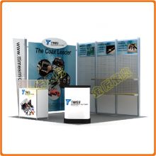 Detachable 3x3 Custom Exhibition Stands Tension Fabric Backdrop Aluminum Tube Trade Show Stand thumbnail-3