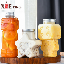 Бутылка для фруктового сока объемом 350 мл (12 унций) с антикражным крышкой - прозрачная квадратная бутылка для напитков из пищевого пластика thumbnail-2