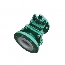 High Quality Q41F46 Manual Fluorine Lined Ball Valve Flange Soft Seal Ball Valve Carbon Steel Fluorine Lined Ball Valve thumbnail-1