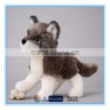 Custom grey stuffed plush dog toys