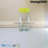 BQS Xuzhou Glassware 740ml Square Glass Jar With Plastic/Tin Lids thumbnail-2