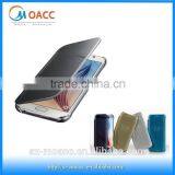 Clear View Hyperbolic Mirror Flip Smart Leather Case Cover for Samsung Galaxy S6 thumbnail-1