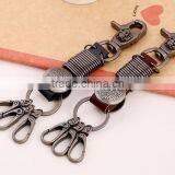 Handmade High Quality Real Ostrich Leather Keychain Leather Key Holder Key Chain thumbnail-2