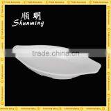 White Melamine Boat Shape Plate