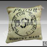 VINTAGE CANVAS DECORATIVE CUSHION, VINTAGE CUSHION thumbnail-1
